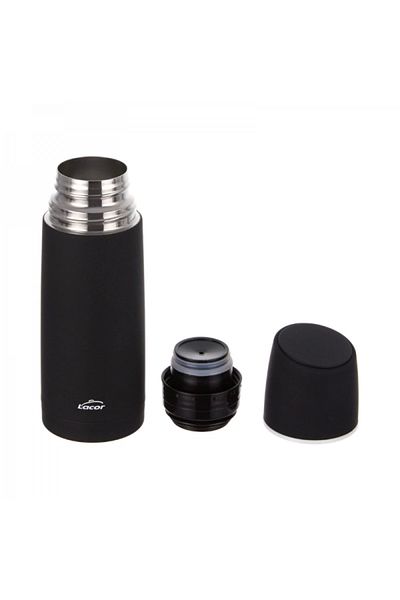 Lacor Termos din inox, Soft Touch Black, 350 ml
