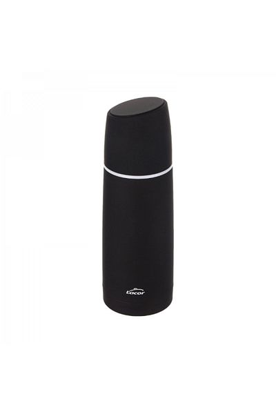 Lacor Termos din inox, Soft Touch Black, 350 ml