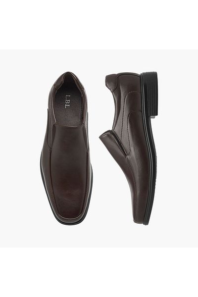 LBL by Shoexpress Panelled Slip-On Loafers