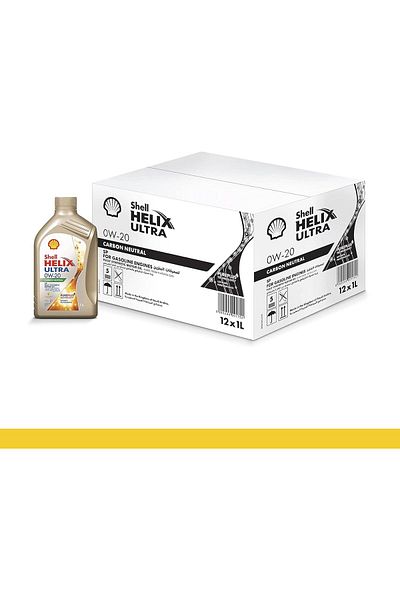SHELL Helix Ultra 0W-20 SN Plus Fully Synthetic Motor Oil (12 X 1 Litre Carton)