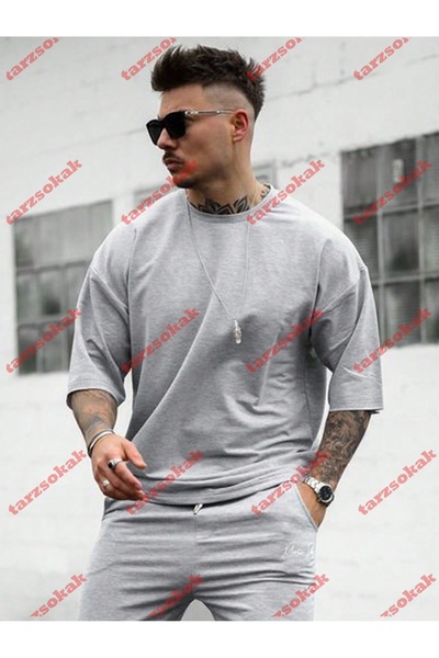 Tarzsokak Tricou de vară pentru bărbați, model 3221, set casual cu mâneci scurte