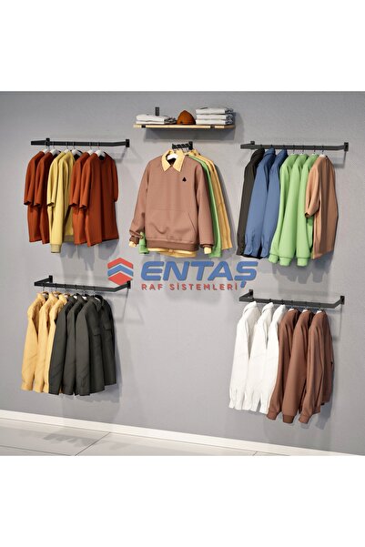 RAF MARKETİ 280*H:220,Giyinme Odası Rafı,Askılık Sistemi, Mağaza Raf Sistemi,...