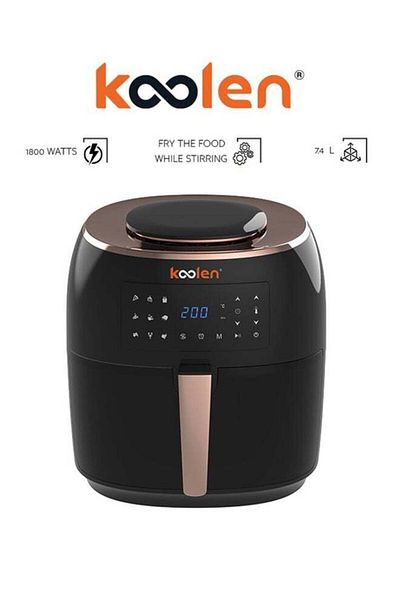 Koolen Colin Air Fryer 7.4L 1800W Digital Touch Black 816102016