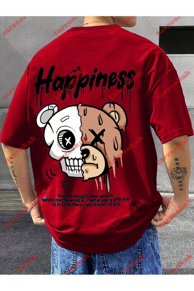 Tarzsokak 3656 Ανδρικό καλοκαιρινό μπλουζάκι casual με κοντό μανίκι και στρογ...