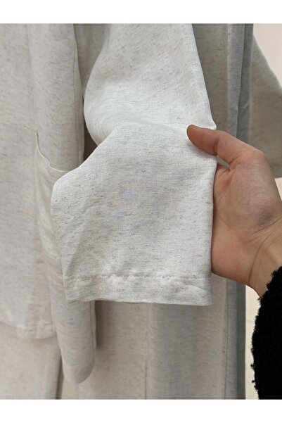 Ebrar Store Asli Jacket Suit - Double Pocket Bn4360 Cream