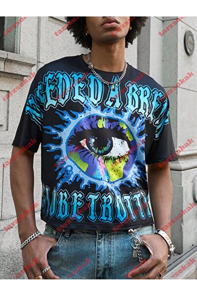 Tarzsokak تيشيرت صيفي رجالي موديل 3811 - رقبة قريبة، كم قصير، ستايل كاجوال، ص...