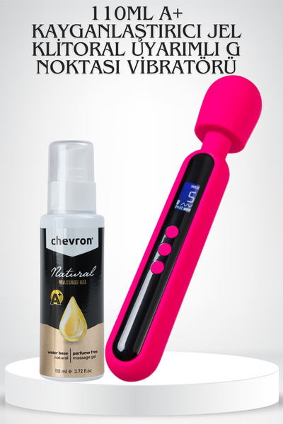chevron 110ML A+ Kayganlaştırıcı Jel Ve Led Ekranlı Ultra Güçlü Masaj Makinası