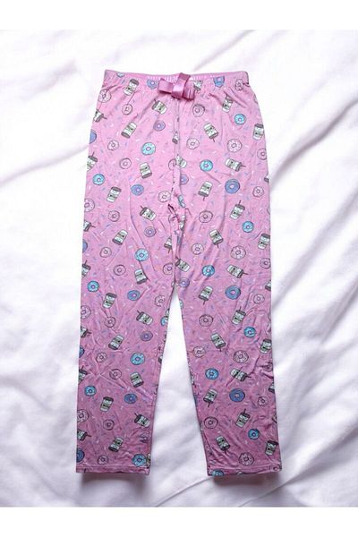 enmodaiçgiyim Pantaloni de pijama de damă din viscoză cu model