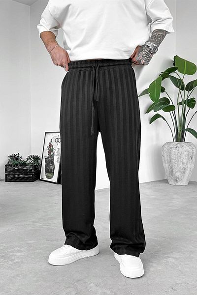 HAFKAGİYİM Black Soft Stride Baggy Trousers