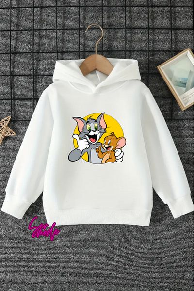 SevMode SWEATSHIRT CU GLUGĂ IMPRIMAT UNISEX COPII