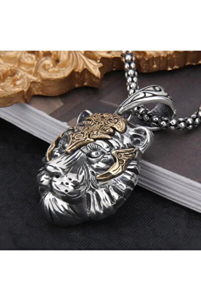 Choice قلادة رأس نمر عصرية LZ8016 على شكل حيوان نمر للرجال، مجوهرات عصرية غير...