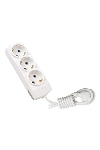 Genel Markalar Alenked 2 Metre Kablolu Topraklı Ara Kablosu Uzatmalı Seyyar 3...