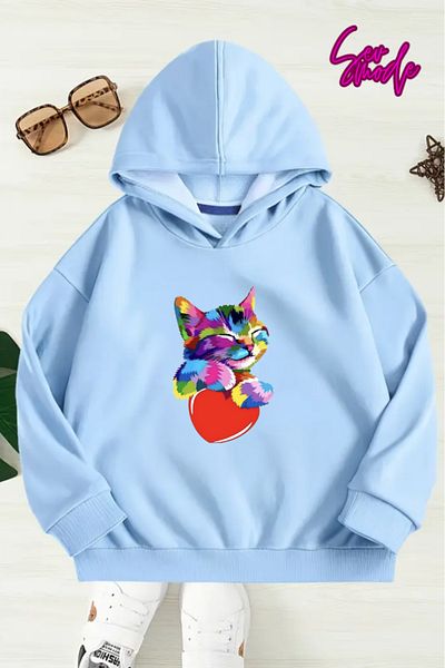 SevMode SWEATSHIRT CU GLUGĂ IMPRIMAT UNISEX COPII