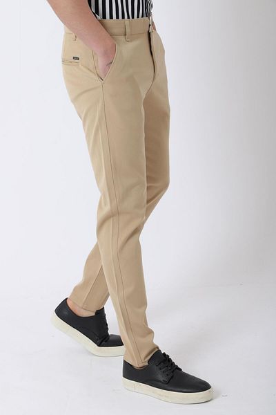 Stilkombin Narrow Leg Fabric Trousers Dp_0396