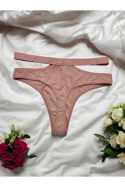 Vanilya Secret Σλιπ στρινγκ από βαμβακερό λάστιχο στη μέση