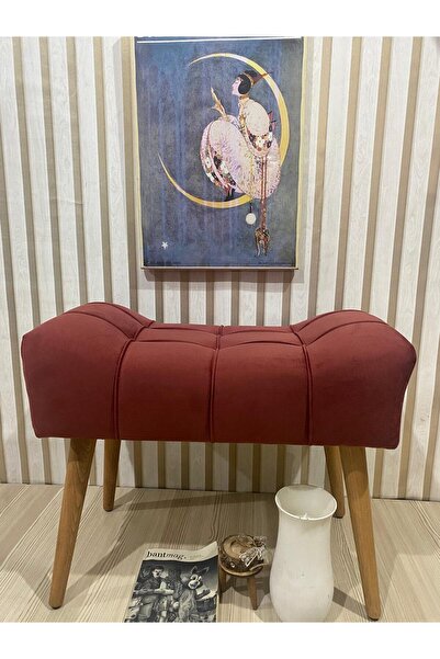 arkın koltuk döşeme Puf ,kiremit Rengi Puf Ahşap Ayak Çima Dikiş Spor Modern ...