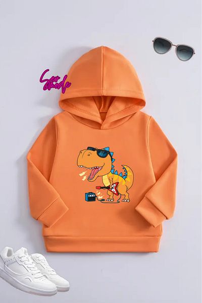 SevMode Children's Unisex Printed Hooded Sweatshirt