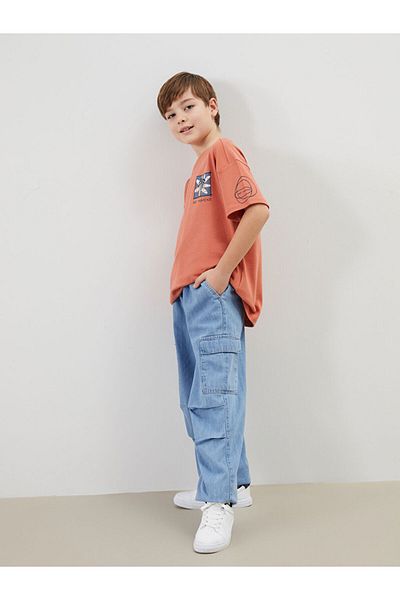 LC Waikiki Boys' Jean Trousers with Elastic Waist -