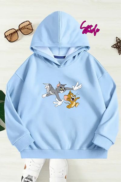 SevMode SWEATSHIRT CU GLUGĂ IMPRIMAT UNISEX COPII