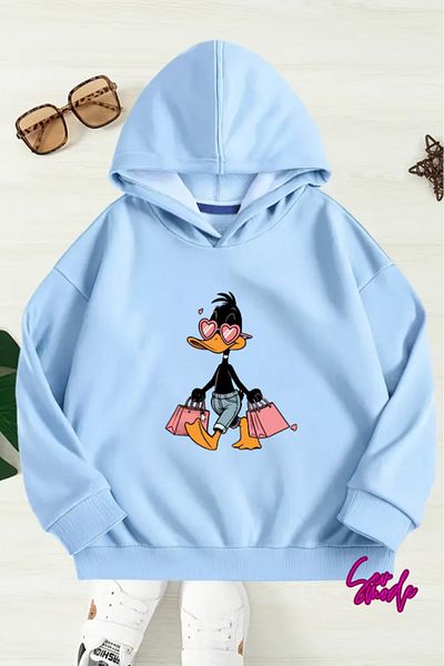 SevMode SWEATSHIRT CU GLUGĂ IMPRIMAT UNISEX COPII