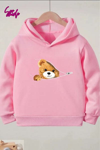 SevMode Children's Unisex Printed Hooded Sweatshirt