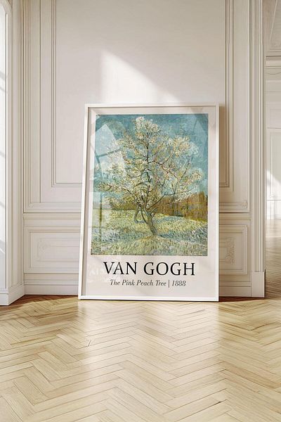 Buka Shops Tablou premium Van Gogh „Peach Tree in Pink”: entuziasmul primăverii și dansul culorilor