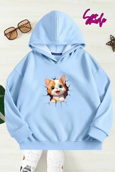 SevMode SWEATSHIRT CU GLUGĂ IMPRIMAT UNISEX COPII