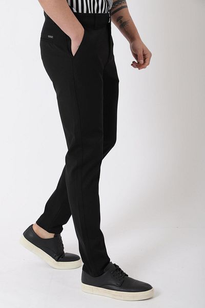 Stilkombin Narrow Leg Fabric Trousers Dp_0396