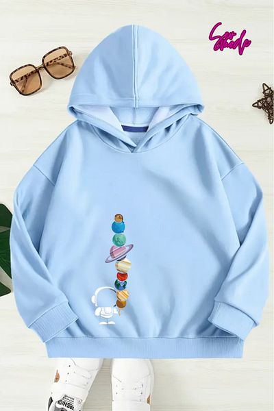 SevMode SWEATSHIRT CU GLUGĂ IMPRIMAT UNISEX COPII