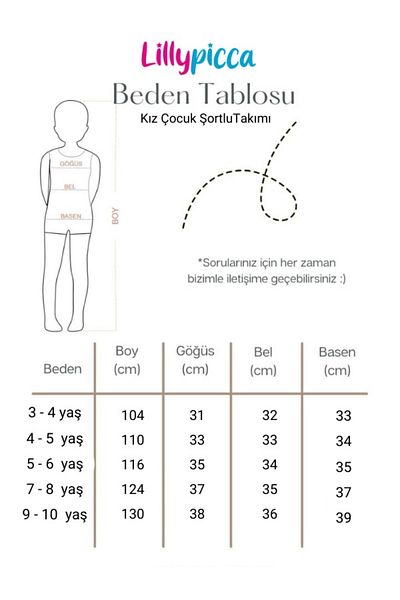 LİLLYPİCCA Elsa Character Patterned Girl's Pocket Shorts Suit