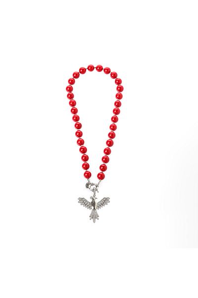 Fatma yaşar.tr Mayorca Pearl Necklace with Phoenix Pendant