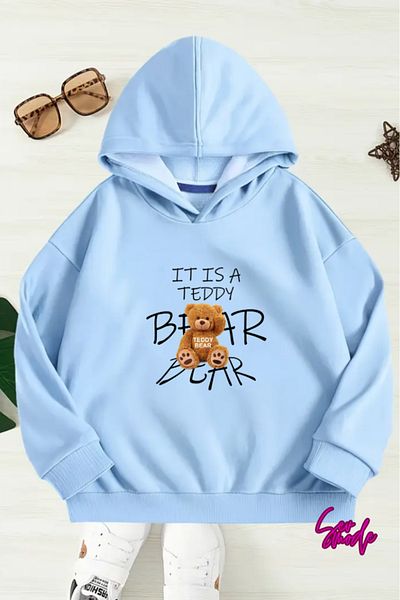 SevMode SWEATSHIRT CU GLUGĂ IMPRIMAT UNISEX COPII