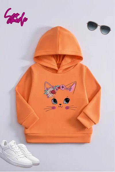 SevMode Children's Unisex Printed Hooded Sweatshirt