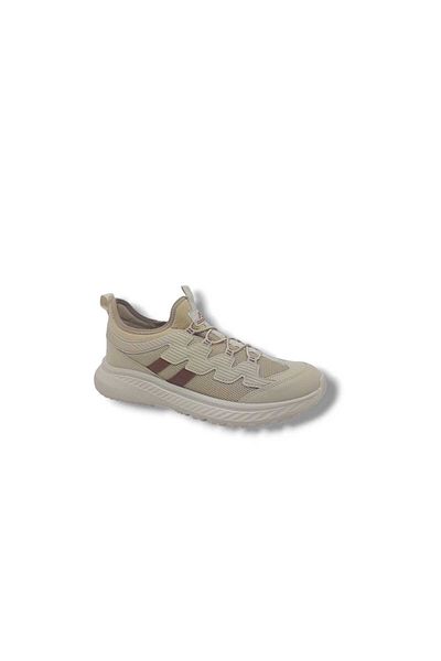 Zerhan Ανδρικά αθλητικά παπούτσια 2566 Beige Mesh Walking Running Sock Model
