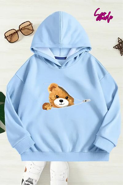 SevMode SWEATSHIRT CU GLUGĂ IMPRIMAT UNISEX COPII