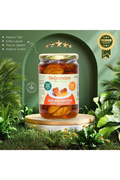 DOĞAMDAN Cevizli Kuru İncir Tatlısı - İncir Dolması 800 gr
