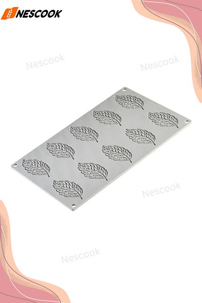 nescook Silicone Chocolate Mold, Leaf Pattern Silicone Mold
