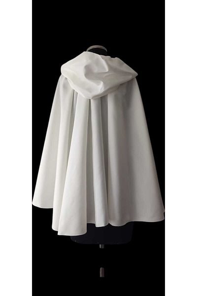 MODA NUR Bolero Cape,Hooded Bolero, Cream Cape ,Bridal Cape