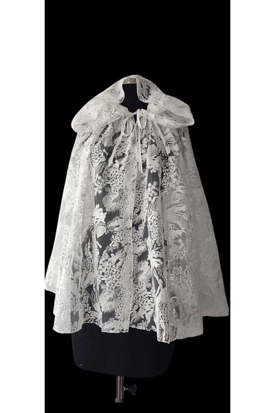 MODA NUR Μανδύα Bolero, Bolero με κουκούλα, Μανδύα δαντέλας, Μανδύα νύφης