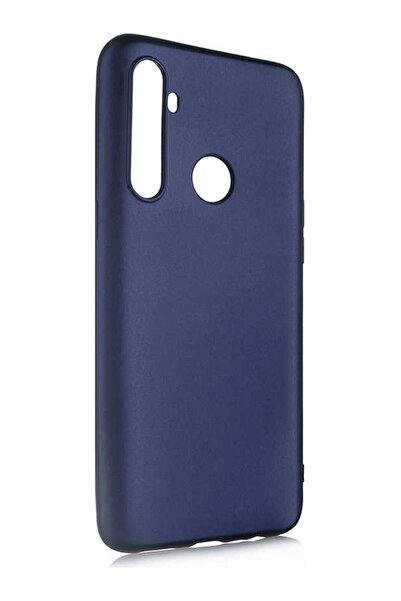 tekno grup Realmi 6i Kılıf Mat Premium Silikon Kılıf Lacivert + Cam Ekran Kor...