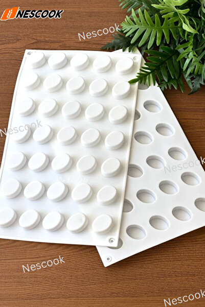 Neskuk قالب شوكولاتة سيليكون بيضاوي