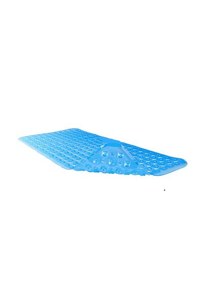 Waveliv Covoras de baie antiaderent Waveliv, silicon, albastru deschis, 88 x 44 cm