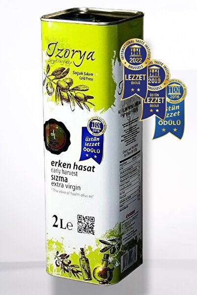 İzorya Erken Hasat Zeytinyağı Soğuk Sıkma 2 lt