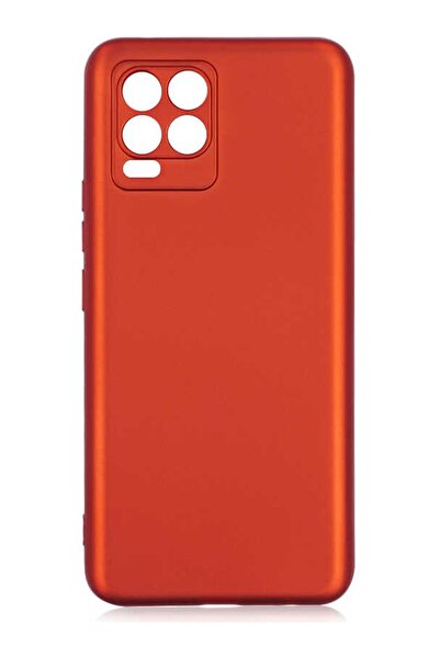 tekno grup Realmi 8 Pro Kılıf Kamera Korumalı Mat Premium Silikon Kılıf Kırmızı