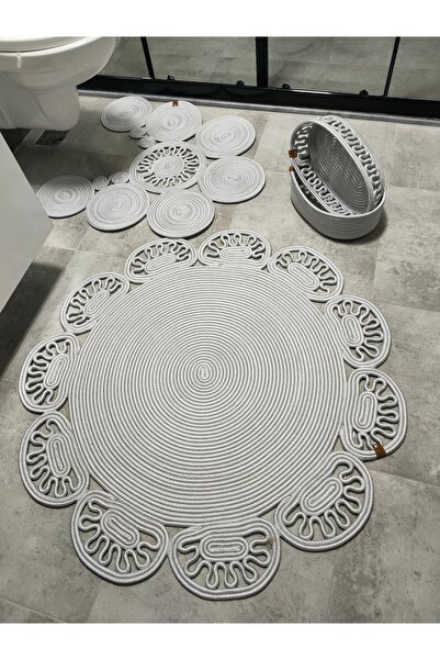 ADES HOME DESİGN Jüt,Banyo Takımı,Banyo Seti,Banyo Paspası, Paspas Takımı,Mak...