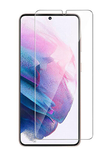 TechnoZone Samsung Galaxy S21 Uyumlu Kırılmaz Ekran Koruyucu Temperli Cam