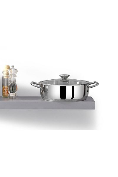 Bonera Omega 30cm Single Karnıyarık Stainless Steel Pot