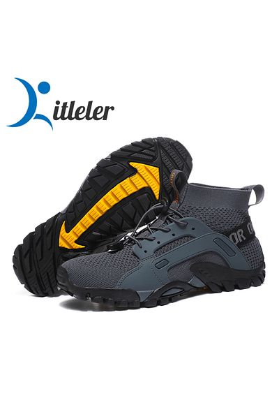 Choice 41 Grey Aqua Shoes Male 2023 Quick-drying Anti-slip Sneakers Mountain Hiking Swimming Water Shoes So