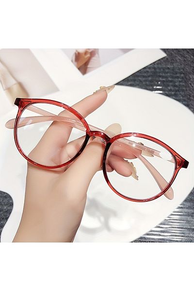 Game Vintage Round, Anti-Blue Light Glasses, for Women, Stylish Candy Color