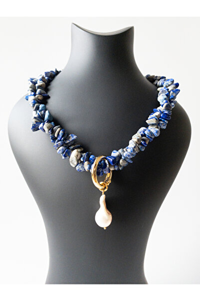 THEIA GemWorks Lapis Lazuli & Barok İnci Kolye